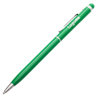 Długopis aluminiowy Touch Tip, zielony
