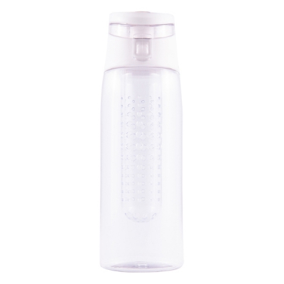 Bidon Frutello 700 ml, biały/transparentny