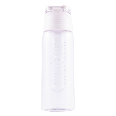 Bidon Frutello 700 ml, biały/transparentny