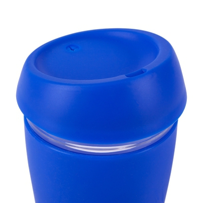 Szklany kubek Stylish 350 ml, niebieski
