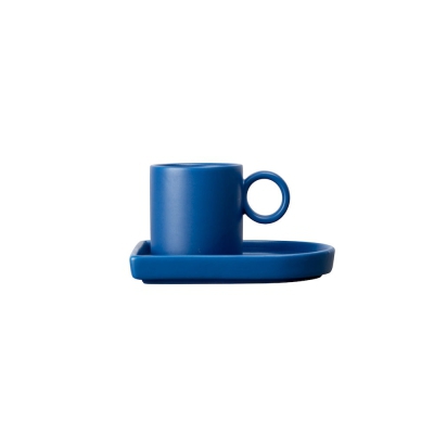 Filiżanka do espresso z podstawką niki blue