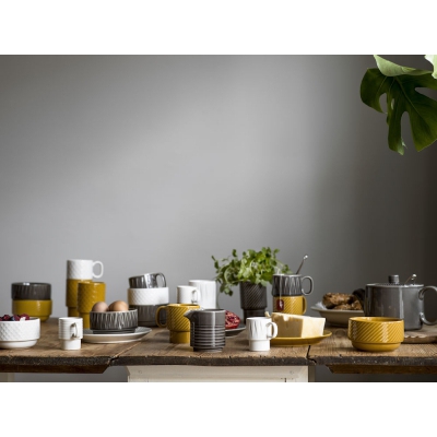 Talerz coffee & more, ż&oacute;łty