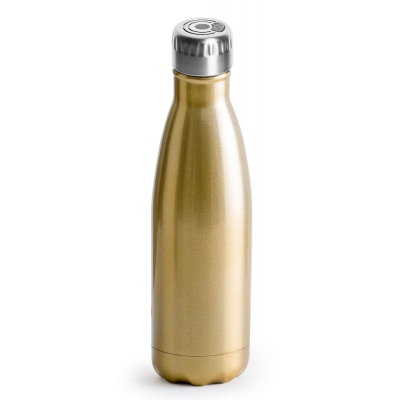 Butelka hot&cool 0,5l z głośnikiem 24/12 h, złota