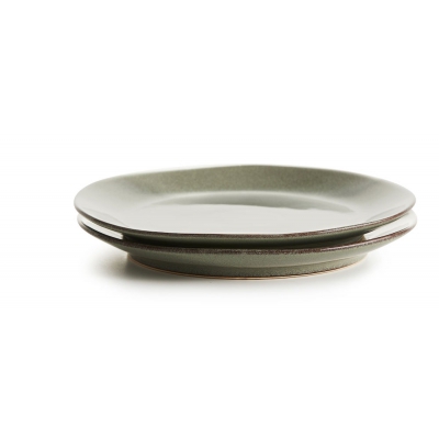 Nature talerz do podawania, 22 cm, 2-pak, zielony