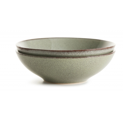 Nature głęboki talerz, 18 cm, 2-pak, zielony
