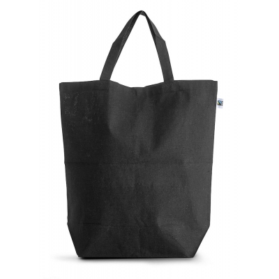 Torba z bawełny organicznej eco fairtrade, czarny