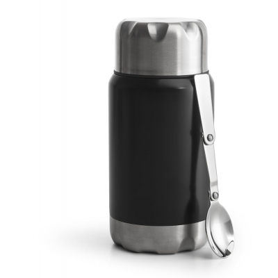 Termos na jedzenie, czarny 600 ml