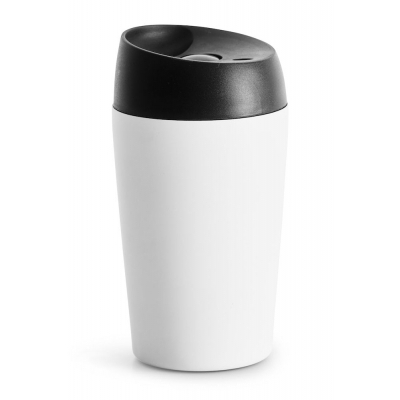 Travel kubek z zamknięciem,  biały 240 ml