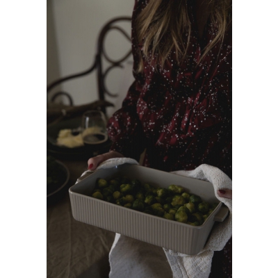 Naczynie żaroodporne flora m, beżowa
