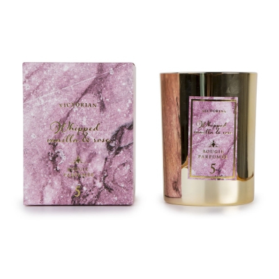 Świeca zapachowa marble whipped vanilla & rose