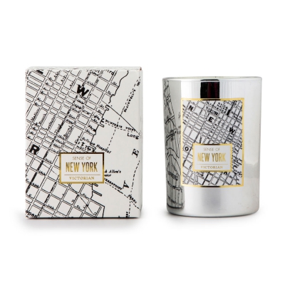 Świeca zapachowa maps new york, light