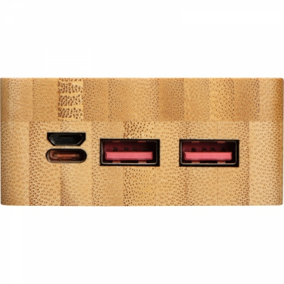 Power bank bambusowy 20 000 mAh
