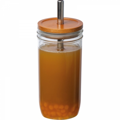 Szklanka z pokrywką i rurką 650 ml