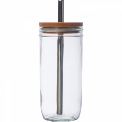 Szklanka z pokrywką i rurką 650 ml