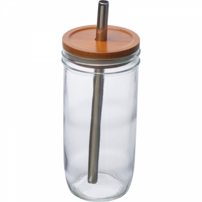 Szklanka z pokrywką i rurką 650 ml