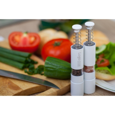 Zestaw młynków Salt & Pepper Twosome, biały - druga jakość