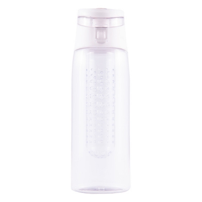 Bidon Mint 700 ml, biały/transparentny