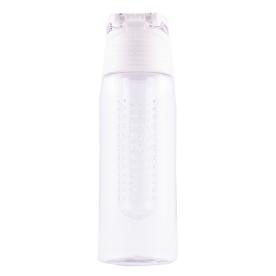 Bidon Mint 700 ml, biały/transparentny