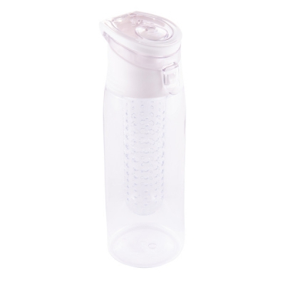 Bidon Mint 700 ml, biały/transparentny