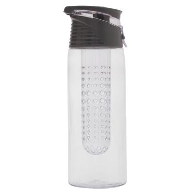 Bidon Mint 700 ml, szary/transparentny