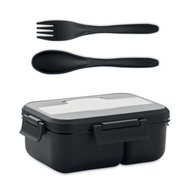 Lunch box ze sztućcami z pp