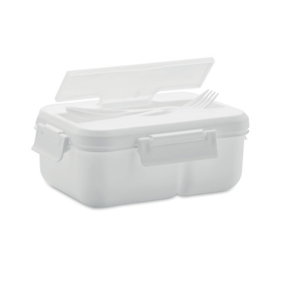 Lunch box ze sztućcami z pp