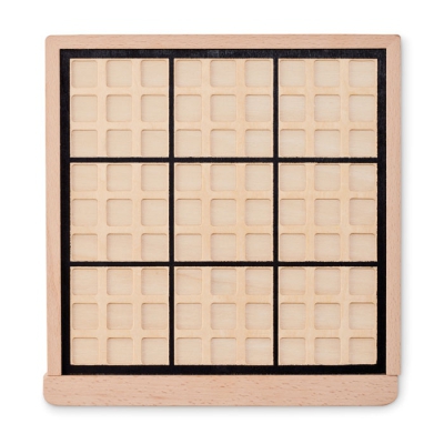 Drewniana gra planszowa sudoku
