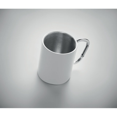 Metalowy dwuścienny kubek300ml