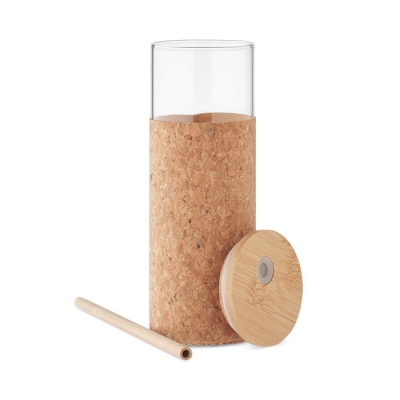 Szklanka w etui z korka 450 ml