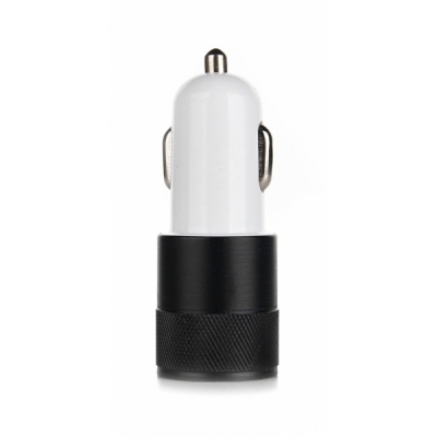 Metalowa ładowarka samochodowa x2 USB