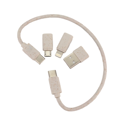 kabel 4w1 w drewnianej obudowie