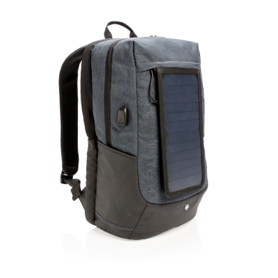 Plecak na laptopa 15,6`, ładowarka słoneczna 7W Swiss Peak Eclipse