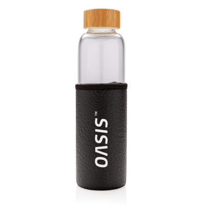 Szklana butelka 550 ml w pokrowcu