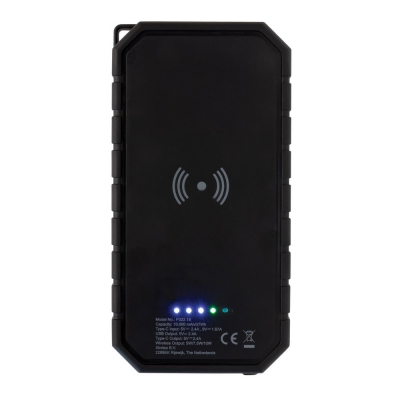 Bezprzewodowy power bank 10000 mAh, ładowarka słoneczna
