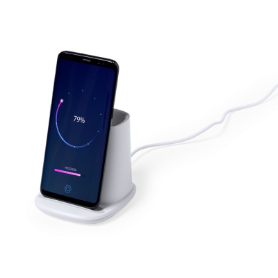 Ładowarka bezprzewodowa 5W, hub USB, pojemnik na przybory do pisania, stojak na telefon