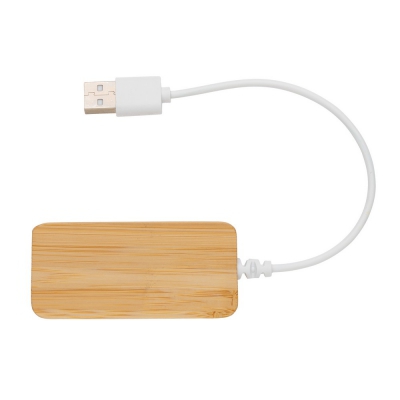 Bambusowy hub USB 2.0 z USB typu C