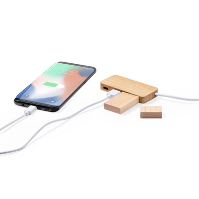 Bambusowy hub USB i USB typu C