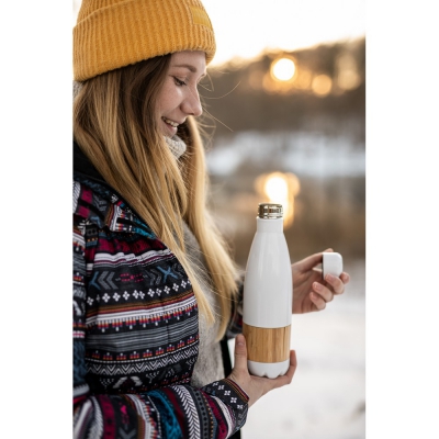 Butelka termiczna 500 ml z bambusowym elementem | Blake