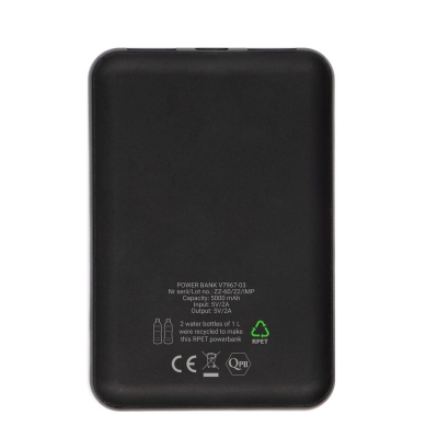 Power bank 5000 mAh RPET | Suzanne