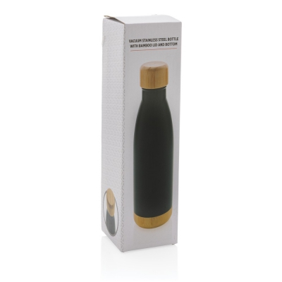 Butelka termiczna 700 ml, bambusowy element