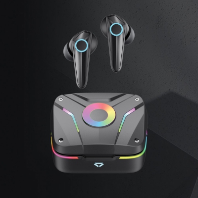 Bezprzewodowe słuchawki douszne RGB z ENC Gaming Hero