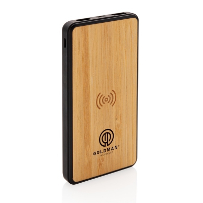 Bezprzewodowy power bank 8000 mAh, ładowarka bezprzewodowa 5W, RABS