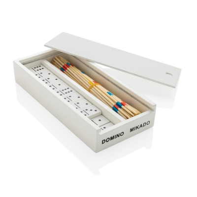 Zestaw gier, mikado i domino