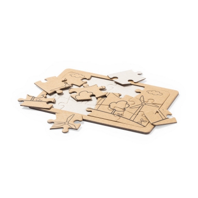 Zestaw puzzli z kartonu z recyklingu, 2 szt.