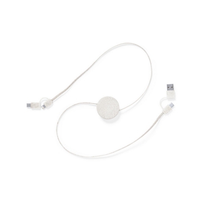 Zwijany kabel do ładowania i synchronizacji ze słomy pszenicznej