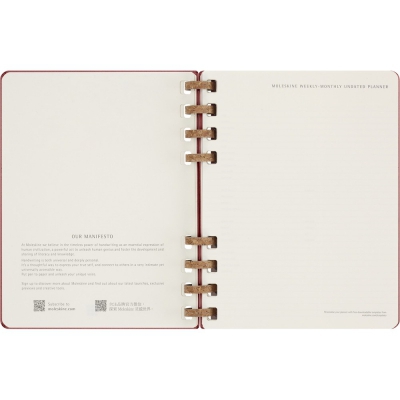 Spiralny kalendarz MOLESKINE Undated Life