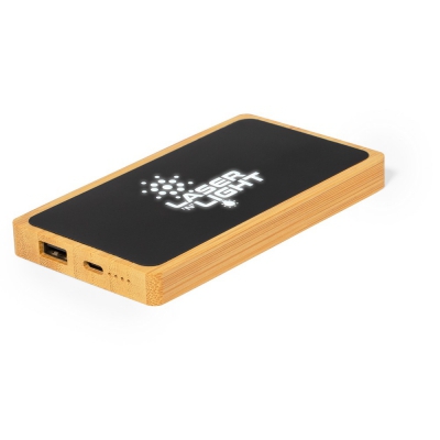 Bambusowy power bank 5000 mAh