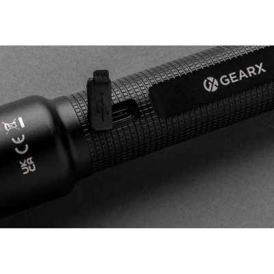 Latarka Gear X, ładowana przez USB, aluminium z recyklingu